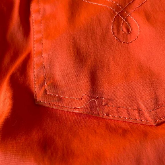 moschino jeans stretchy lycra bright orange jeans 26” - Picture 4 of 4